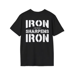 Iron Sharpens Iron Faith Cross Tee | Level Up Living