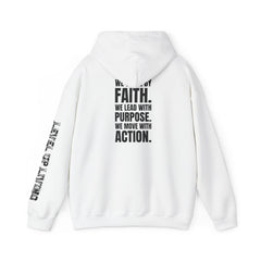 Faith Purpose Action Inspirational Hoodie