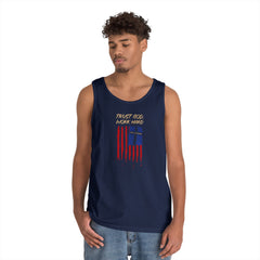 Patriotic 'Trust God, Work Hard' Tank Top