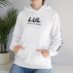 Level Up Hoodie — "Level Up or Stay Stuck" Motivational Pullover