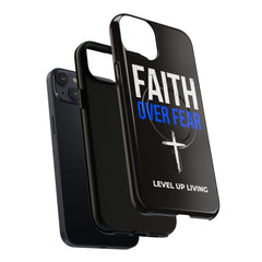 Faith Over Fear Phone Case — Tough Magnetic Protective Case with Cross Design