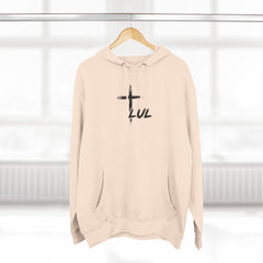 Hoodie – "It's Never Luck, It's Always God" Inspirational Graphic Hoodie