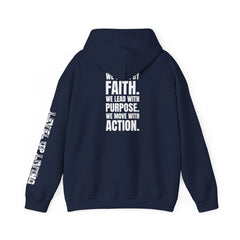 Faith Purpose Action Inspirational Hoodie
