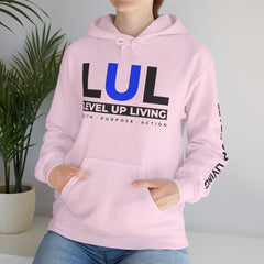 Level Up Living Hoodie — "WEALTH IS BUILT BY PEOPLE WHO TAKE ACTION" Entrepreneur Sweatshirt