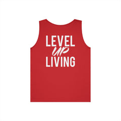 Level Up Living Tank Top — Motivational 'LUL' Fitness & Lifestyle Graphic