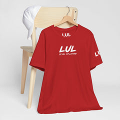 Level Up Living Tee — "Wake Up Lock In Level Up" Athletic Motivational T-Shirt