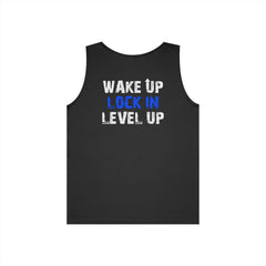Wake Up Lock In Level Up- Level Up Living Tank Top -Athletics