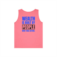 Level Up Living Tank — “Wealth Is Built By People Who Take Action” Entrepreneur Hustle Tank