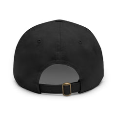 Leather Patch Dad Hat — 'Live Free' Vintage American Flag Baseball Cap