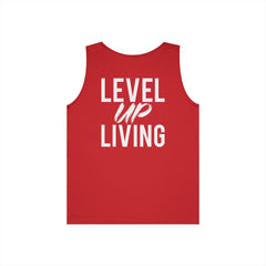Level Up Living Tank Top — Motivational 'LUL' Fitness & Lifestyle Graphic