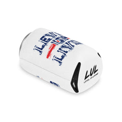 Patriotic Living Legend Can Cooler – Distressed Red, White & Blue Drink Koozie
