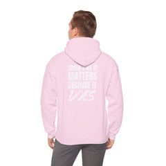 Hoodie — 'Level Up Living' Motivational Pullover (Train Like It Matters Because It Does)
