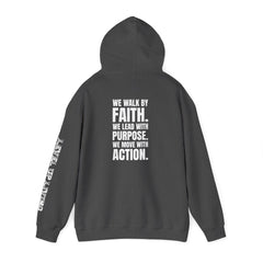 Faith Purpose Action Inspirational Hoodie