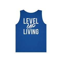 Level Up Living Tank Top — Motivational 'LUL' Fitness & Lifestyle Graphic