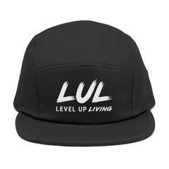 LUL "Level Up Living" Embroidered 5-Panel Cap — Casual Streetwear Dad Hat