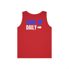 Level Up Living Tank Top — Motivational "Level Up Daily" Fitness Tank