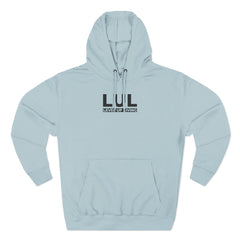 Level Up Living Fleece Hoodie — "Average Is a Choice" Three-Panel