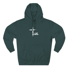 Hoodie – "It's Never Luck, It's Always God" Inspirational Graphic Hoodie