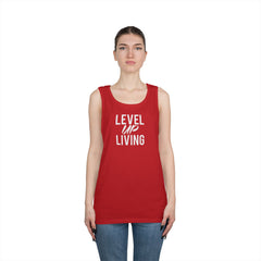 Level Up Living Tank Top — “Your Income Reflects Your Discipline” Motivational Fitness Tank