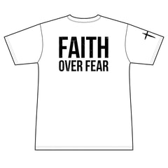 Faith Over Fear T-Shirt — Men's Christian Cross Short Sleeve