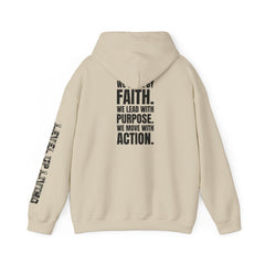 Faith Purpose Action Inspirational Hoodie