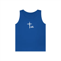 Faith Over Fear Tank Top — Christian Cross Graphic Spiritual Shirt