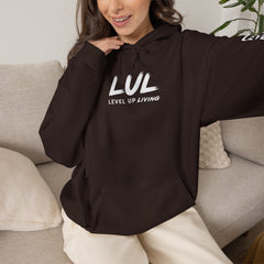 Level Up Living Hoodie – “Income Reflects Your Discipline” Motivational Pullover