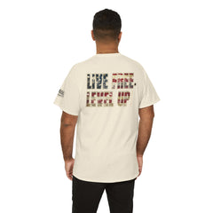 Live Free Level Up T-Shirt — Motivational Graphic Tee