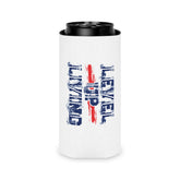 Patriotic Living Legend Can Cooler – Distressed Red, White & Blue Drink Koozie