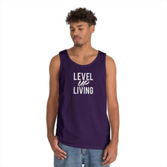Level Up Living Tank Top — Motivational "Level Up Daily" Fitness Tank