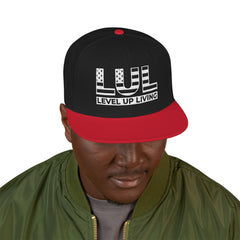 'Live Free' Distressed Flag Design - Embroidered Snapback Hat
