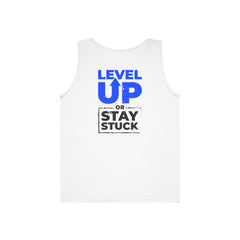 Level Up Tank Top — “Level Up or Stay Stuck” Motivational Fitness Tank
