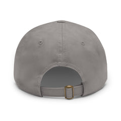 Leather Patch Dad Hat — 'Live Free' Vintage American Flag Baseball Cap