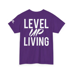 Level Up Living T-Shirt — Motivational Graphic Tee
