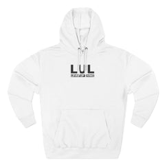 Level Up Living Fleece Hoodie — "Average Is a Choice" Three-Panel