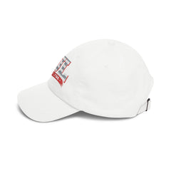 Level Up Living Dad Cap — Vintage American Flag Script Hat