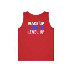 Wake Up Lock In Level Up- Level Up Living Tank Top -Athletics