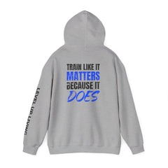 Hoodie — 'Level Up Living' Motivational Pullover (Train Like It Matters Because It Does)