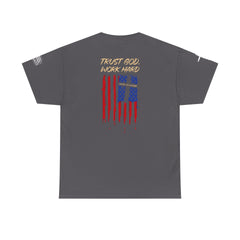Patriotic "Trust God, Work Hard" T-Shirt