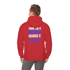 Hoodie — 'Level Up Living' Motivational Pullover (Train Like It Matters Because It Does)