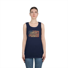 Tank Top — Distressed American Flag "Freedom Forever" Patriotic Tank