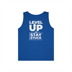 Level Up Tank Top — “Level Up or Stay Stuck” Motivational Fitness Tank