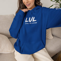 Level Up Living Hoodie – “Income Reflects Your Discipline” Motivational Pullover