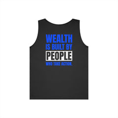 Level Up Living Tank — “Wealth Is Built By People Who Take Action” Entrepreneur Hustle Tank