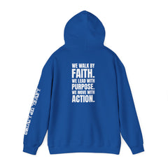 Faith Purpose Action Inspirational Hoodie