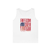 Freedom Over Fear American Flag Tank Top