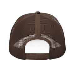 Camouflage Trucker Hat — "LUL Level Up Living" Embroidered Mesh Cap