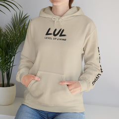 Level Up Hoodie — "Level Up or Stay Stuck" Motivational Pullover