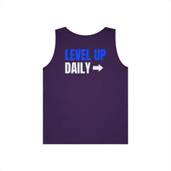 Level Up Living Tank Top — Motivational "Level Up Daily" Fitness Tank