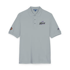 Embroidered Polo Shirt — 'Moxie' Logo Short-Sleeve